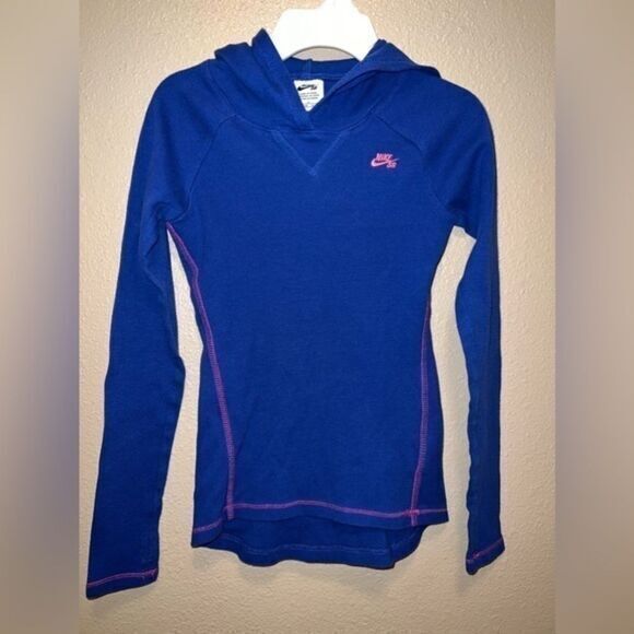 Nike Other - Nike Thermal Girls Large Blue Pink‎ Hooded Pullover Nike SB Skateboarding Thumb